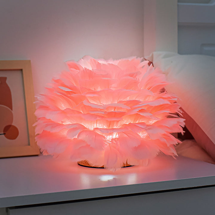 Feder Ästhetische Tischlampe