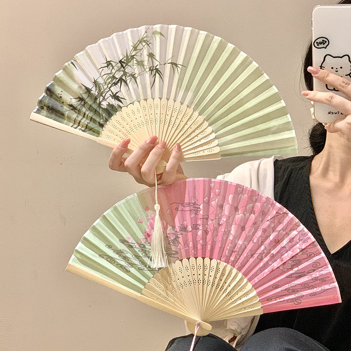 Handgefertigter Fächer mit Floralem Design Karnz