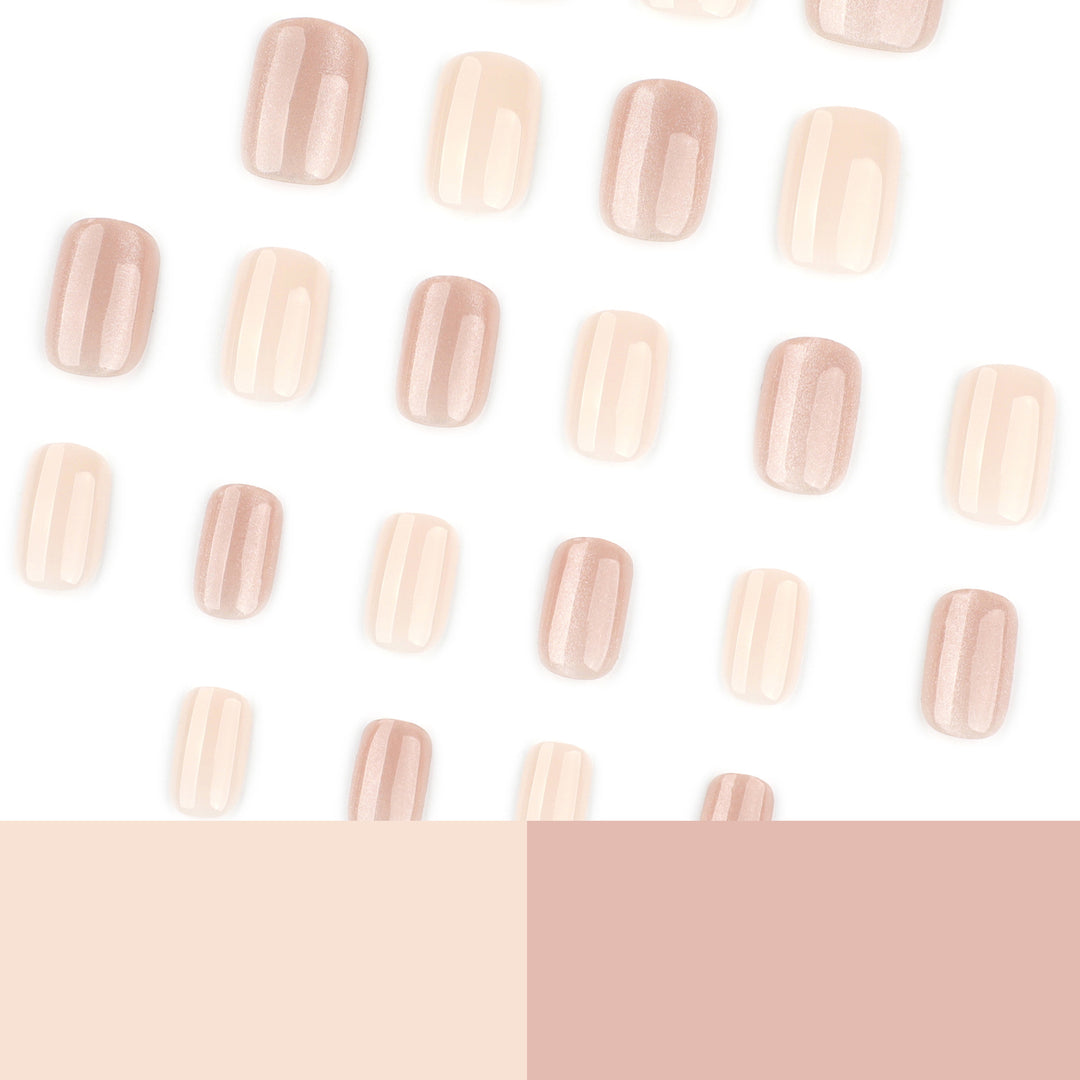Künstliche Nagelverlängerungen mit elegantem Glitzer-Effekt Karnz
