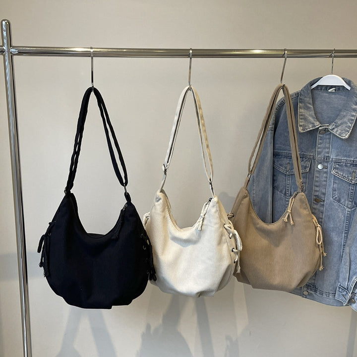 Lässig Texturierte Hobo Tasche Karnz