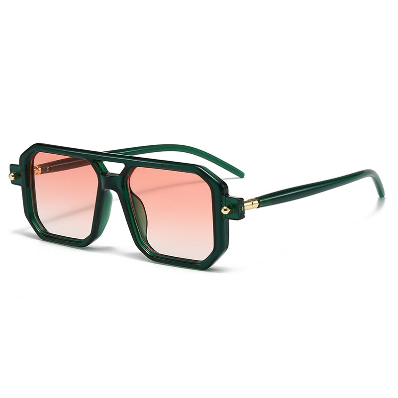 Damen oversized rechteckige Brille Karnz