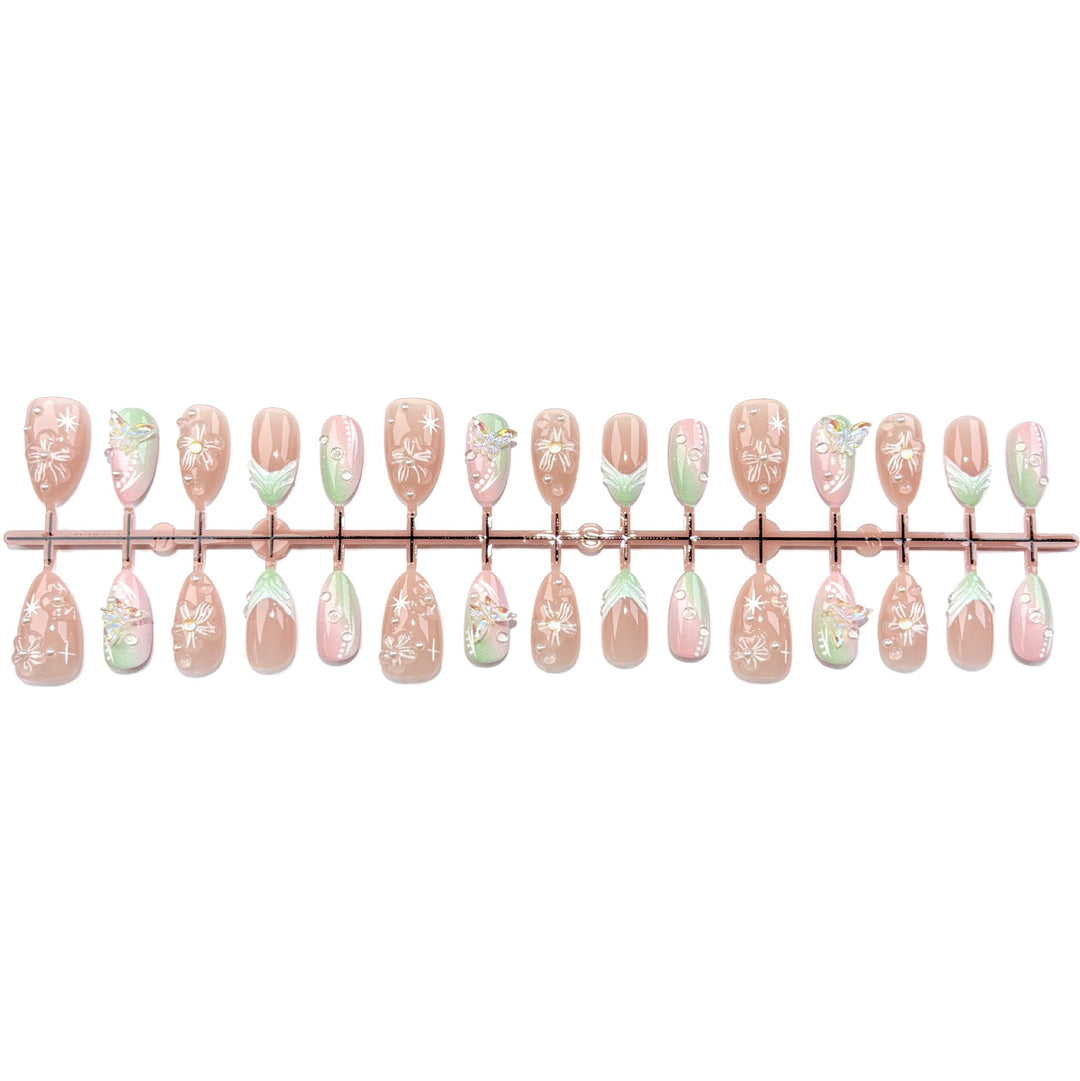 Künstlerisches Press-On Nail Art Set