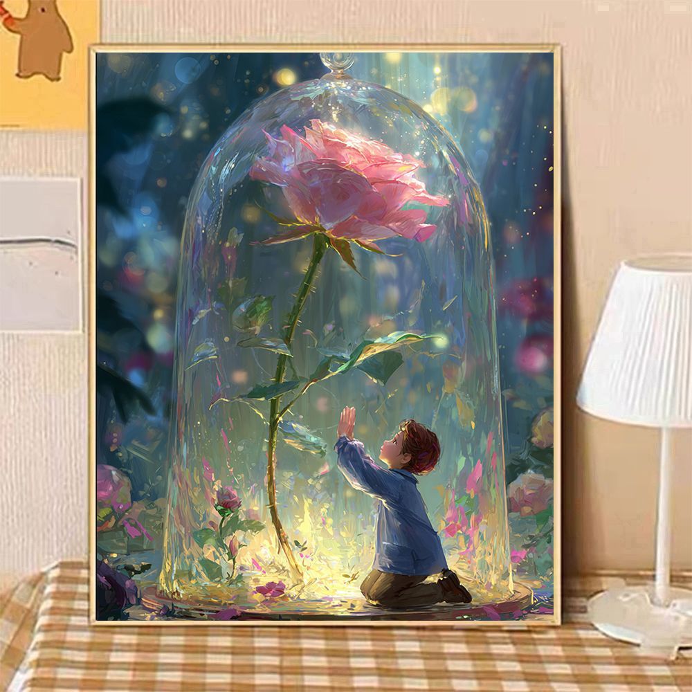 Verzaubertes Garten Fantasy Kunst Druck Karnz