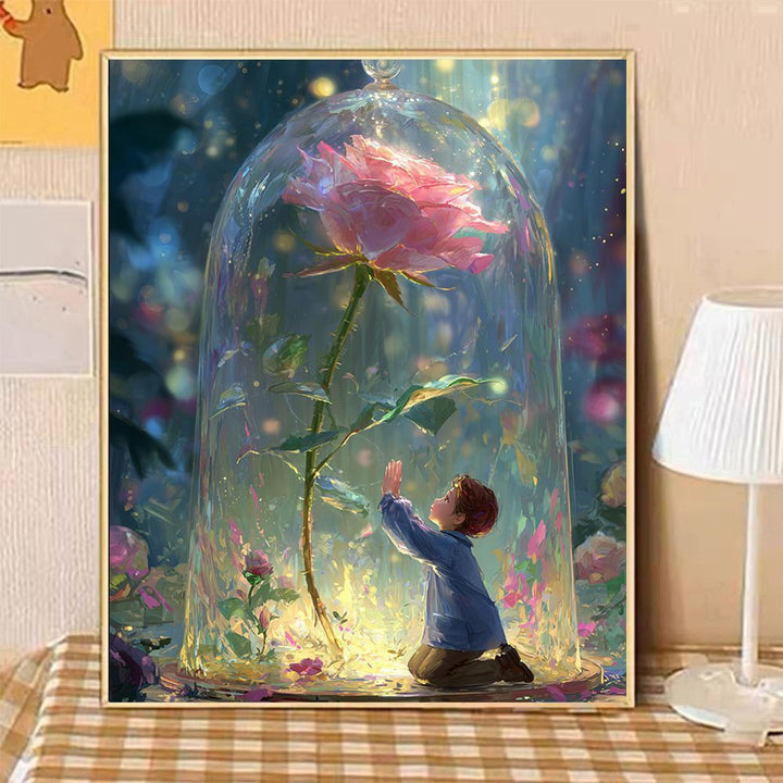 Verzaubertes Garten Fantasy Kunst Druck Karnz