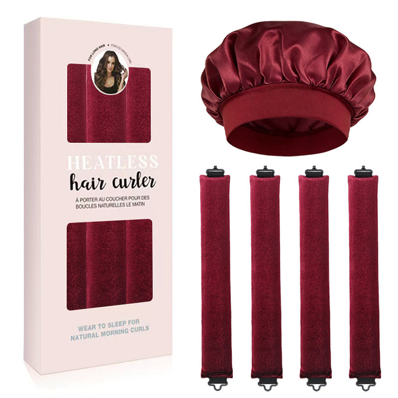 Satin Schlafmütze und Haarknäuel
