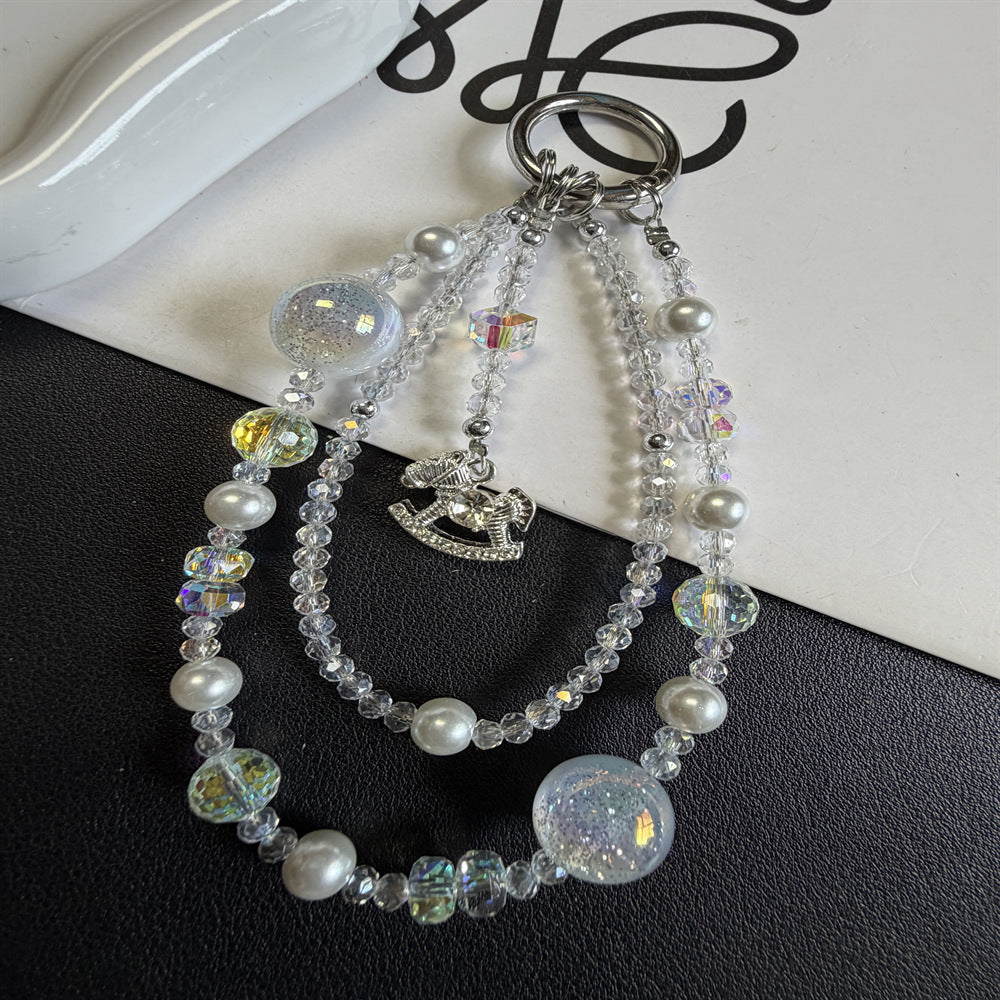 Eleganter Perlen-Schlüsselanhänger Halter Karnz 1790135561