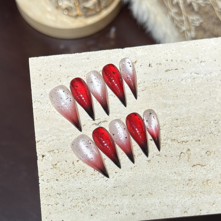 Künstlerische Stiletto Aufklebenägel
