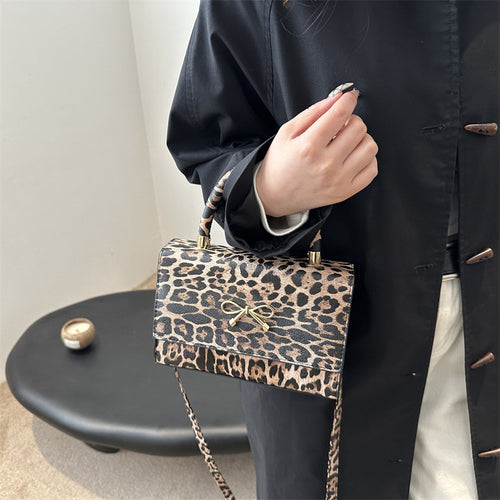 Stylische Tierdruck Top Handle Handtasche Karnz