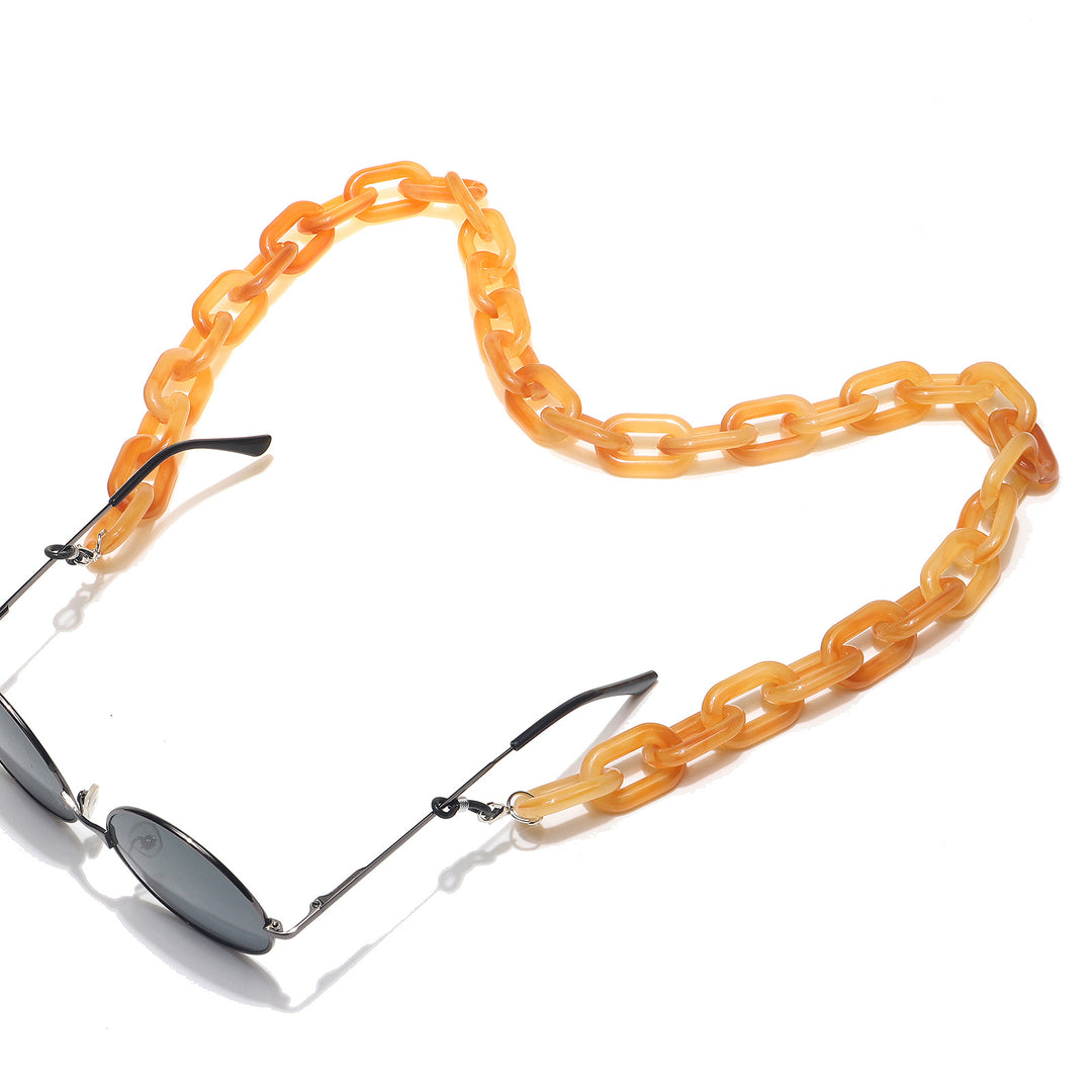 Statement Acryl Brillen Kette Karnz