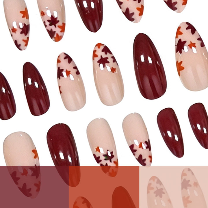 Herbst-inspirierte langanhaltende Nagelkunst Karnz