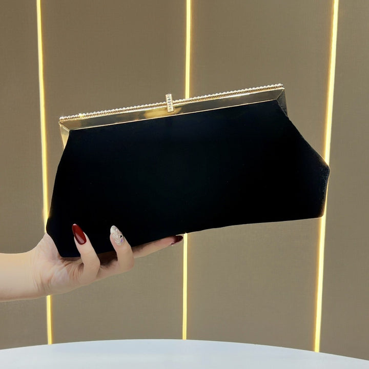 Elegante Samt-Clutch
