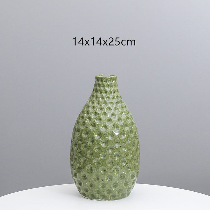 Texturierte Keramische Dekorative Vase Karnz