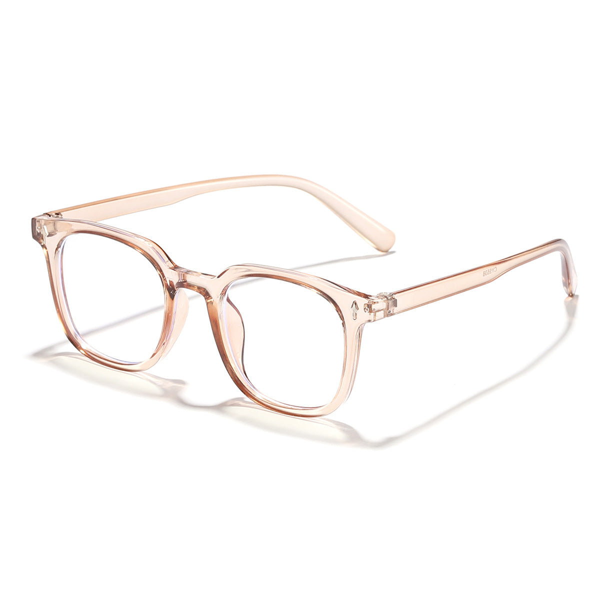Damen modische Sonnenbrille mit transparentem Rahmen und UV-Schutz Karnz