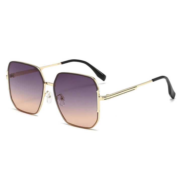 Elegante Übergroße Schild Sonnenbrille