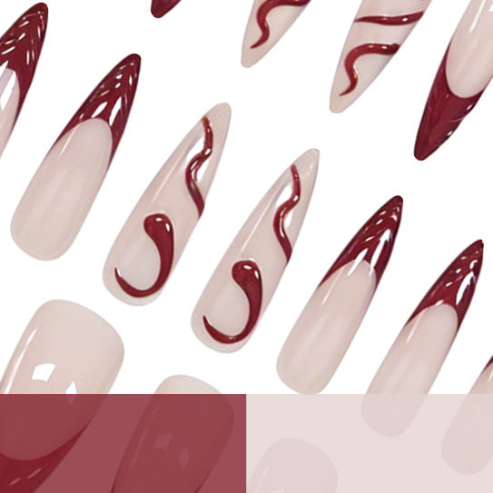 Dekorativer Stiletto Nagelkunst Set Karnz