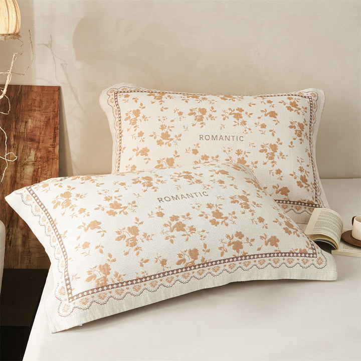 Gestepptes Jacquard Schmetterlingskopfkissen mit dekorativem Rand