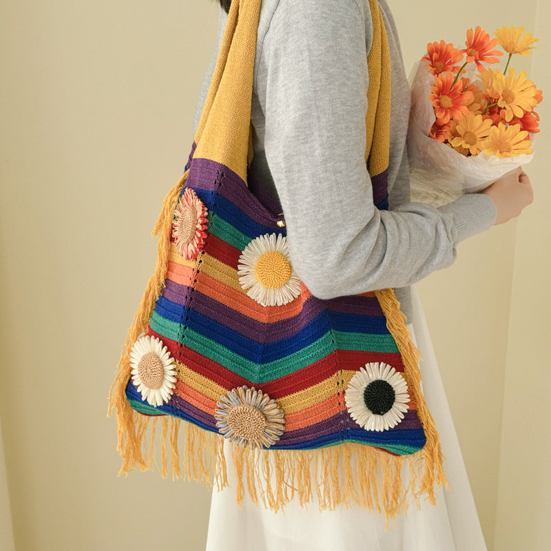 Bunte Boho-Shoppertasche