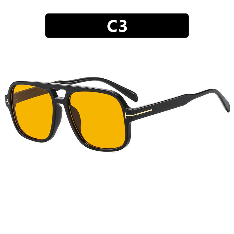 Damen quadratische Designerbrille mit filigranem Rahmen und modernem Kunststoffmaterial Karnz