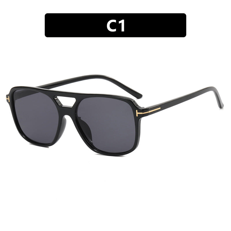 Damen modische quadratische Sonnenbrille mit luxuriösem Kunststoffrahmen und UV-Schutz Karnz