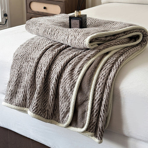 Texturiertes Strickfleece-Decke Karnz
