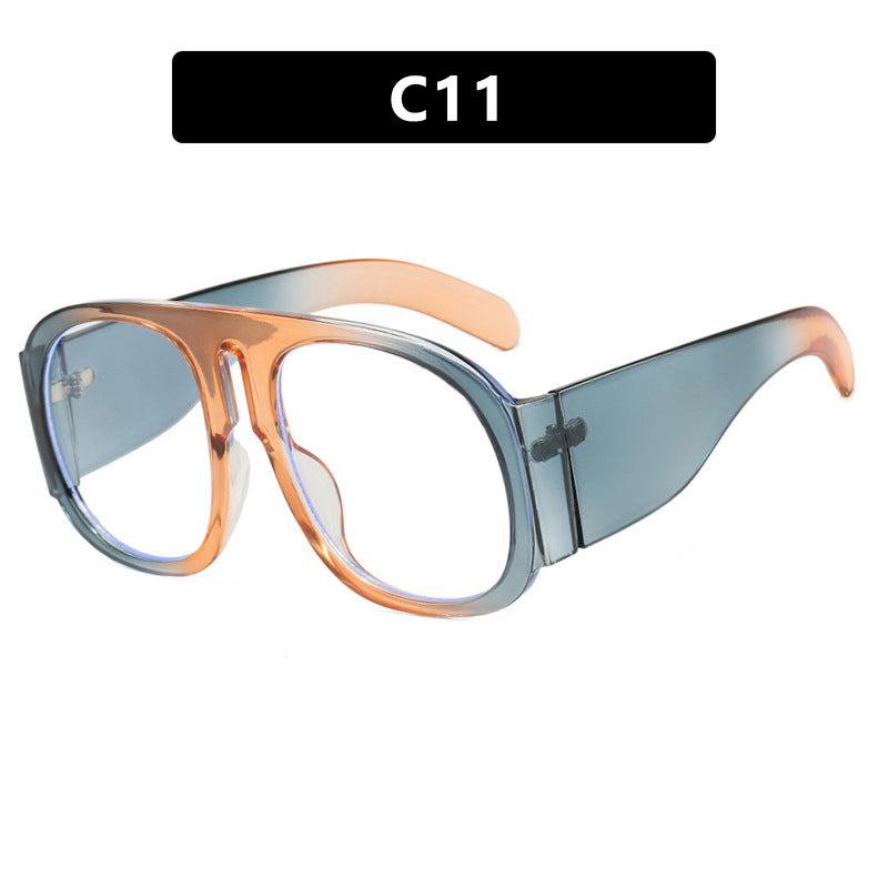 Damen trendige oversized Sonnenbrille mit modischem Farbverlauf Karnz