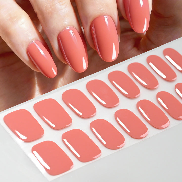 Hochglänzende Gel-Nagel-Wraps
