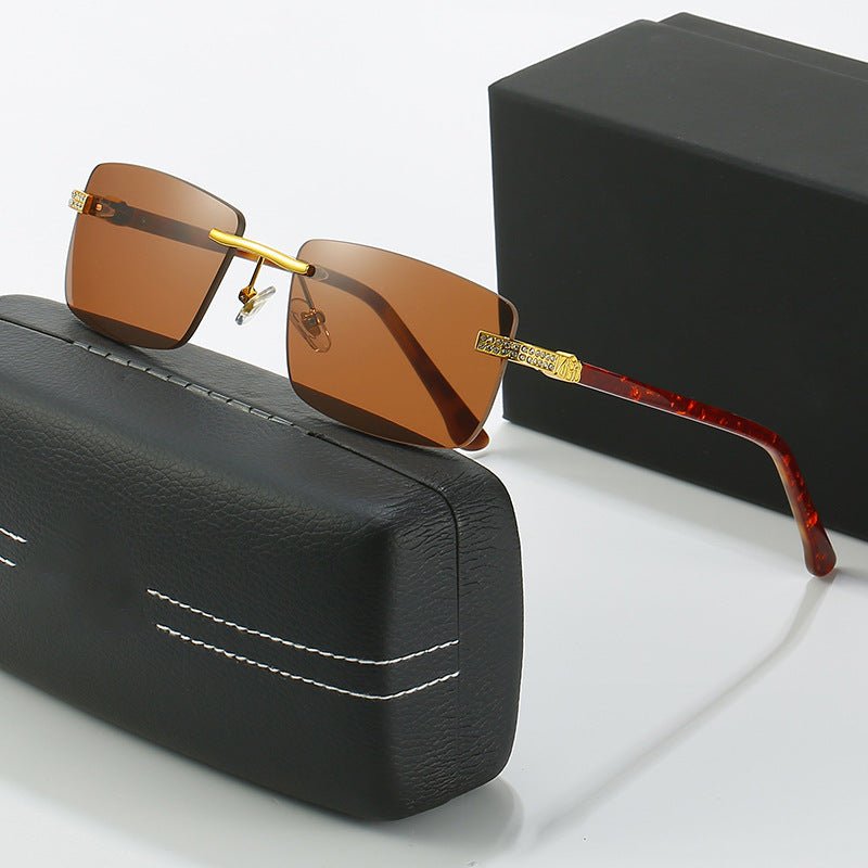 Damen elegante Sonnenbrille mit stilvollem Metallrahmen Karnz