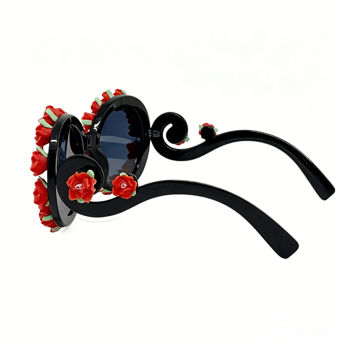 Damen Sonnenbrille mit floralem Design und einzigartigen Rahmenakzenten Karnz
