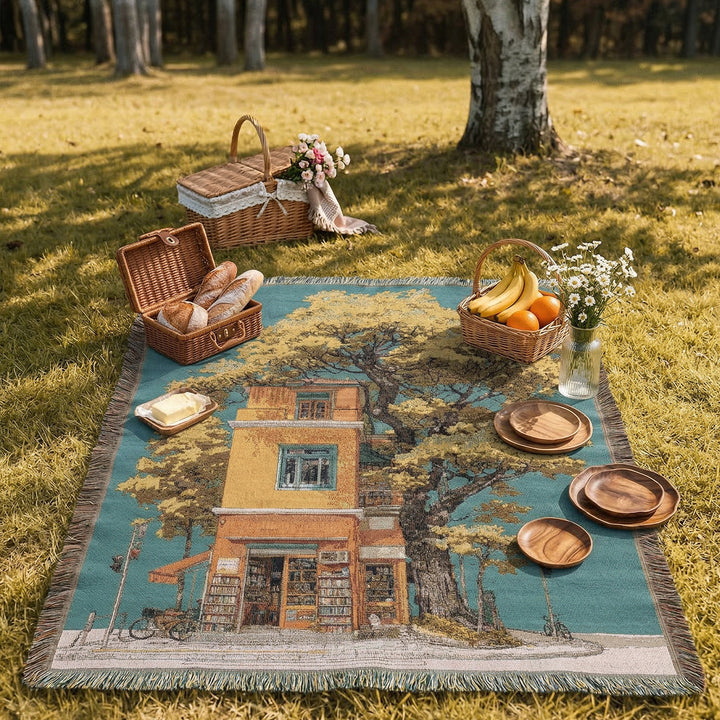 Künstlerischer Landschaft Wandteppich Wurfdecke