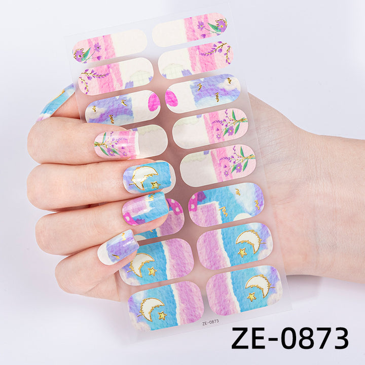Künstlerische Marmor-Nagel-Wraps