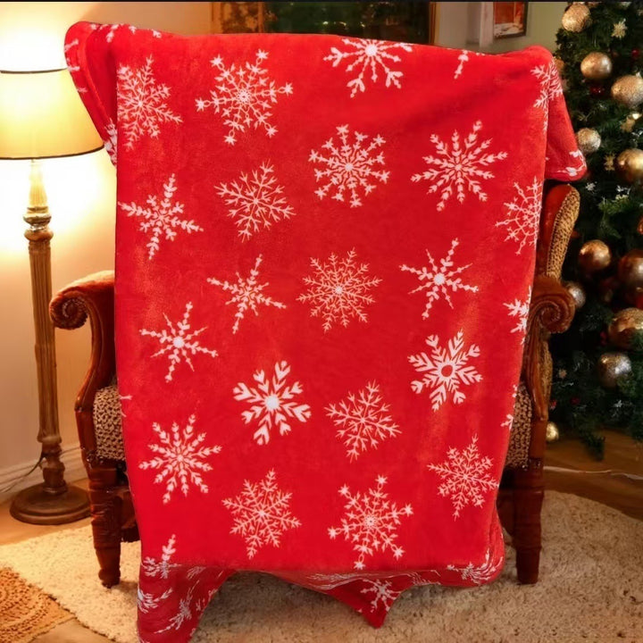 Gemütliche festliche Fleece-Decke