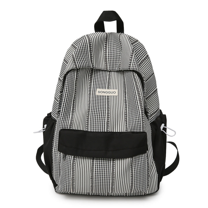 Lässiger gestreifter Rucksack