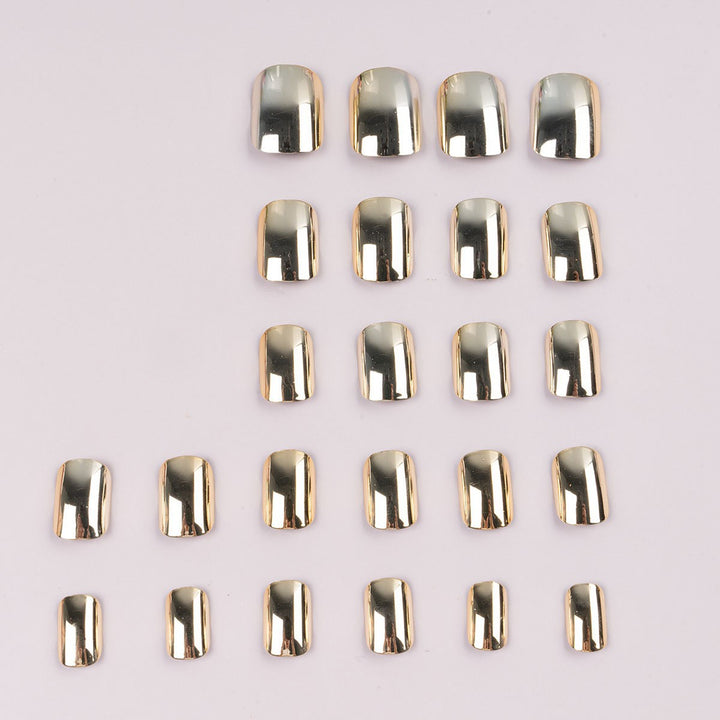 Stylische Metallische Press-On Nägel