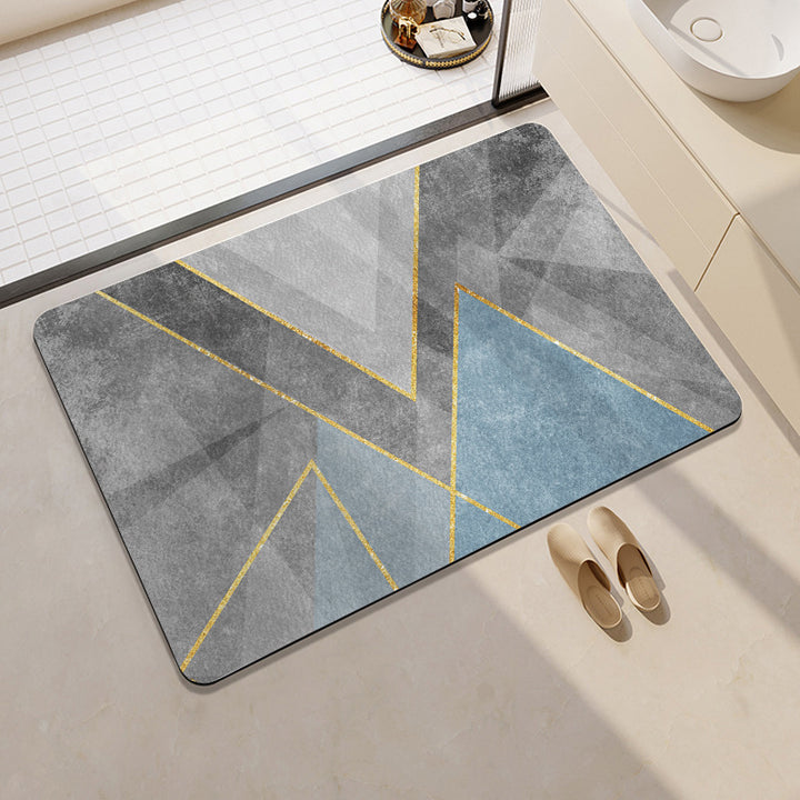 Modern Geometric Badematte Karnz