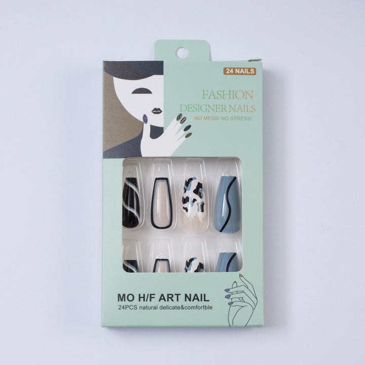Kunstnägel im modernen Tiermuster Design Karnz