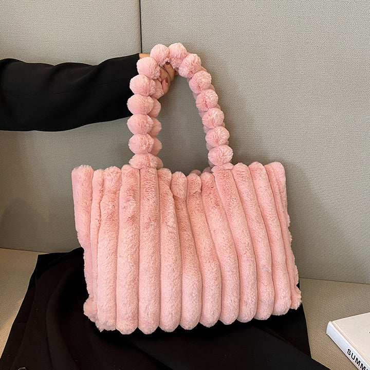 Plüsch Texturierte Handtasche