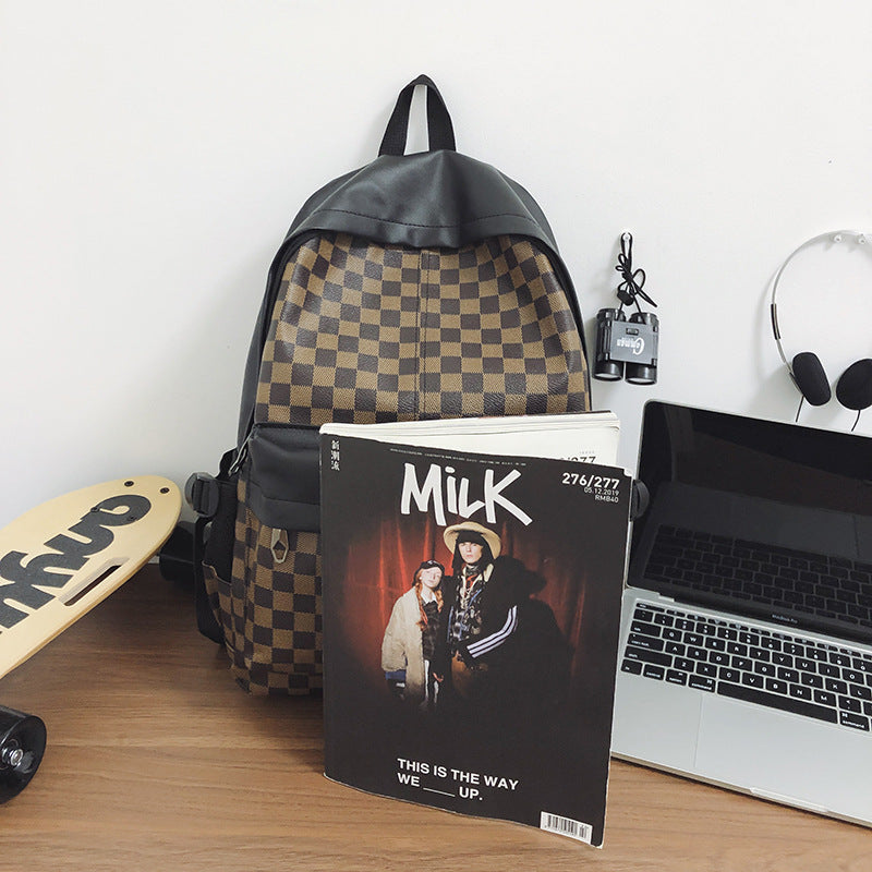 Modische Karomuster-Rucksack Karnz