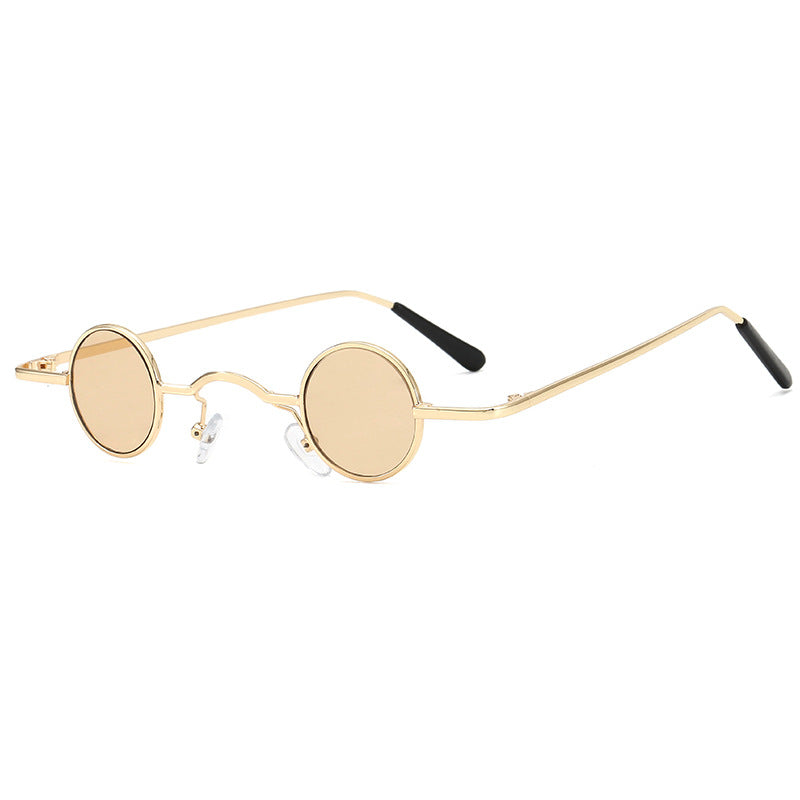 Damen modische runde Brille mit filigranem Metallrahmen Karnz