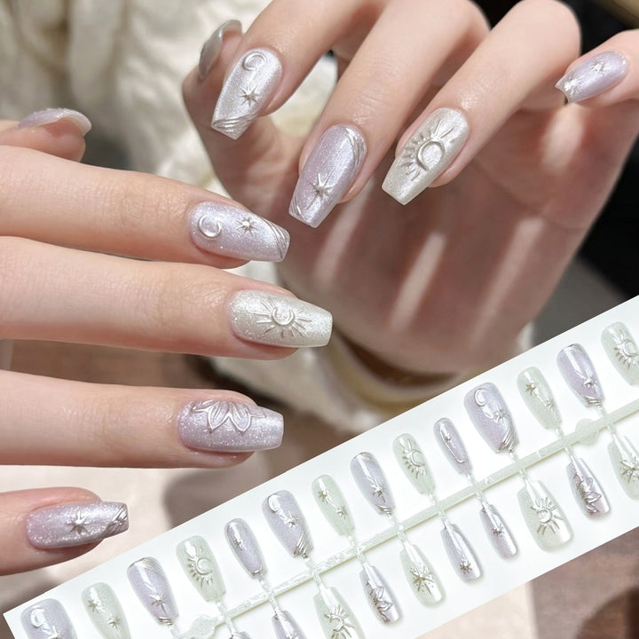 Himmels-Themen Press-On Nagelkunst Set