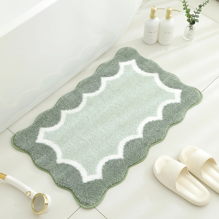 Premium weicher Plüsch Badezimmer Teppich Karnz