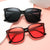 Damen stilvolle oversized Sonnenbrille Karnz