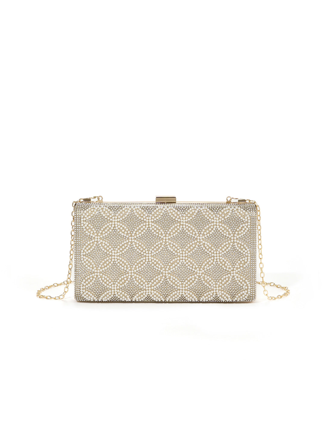 Opulente mit Kristallen verzierte Abendclutch