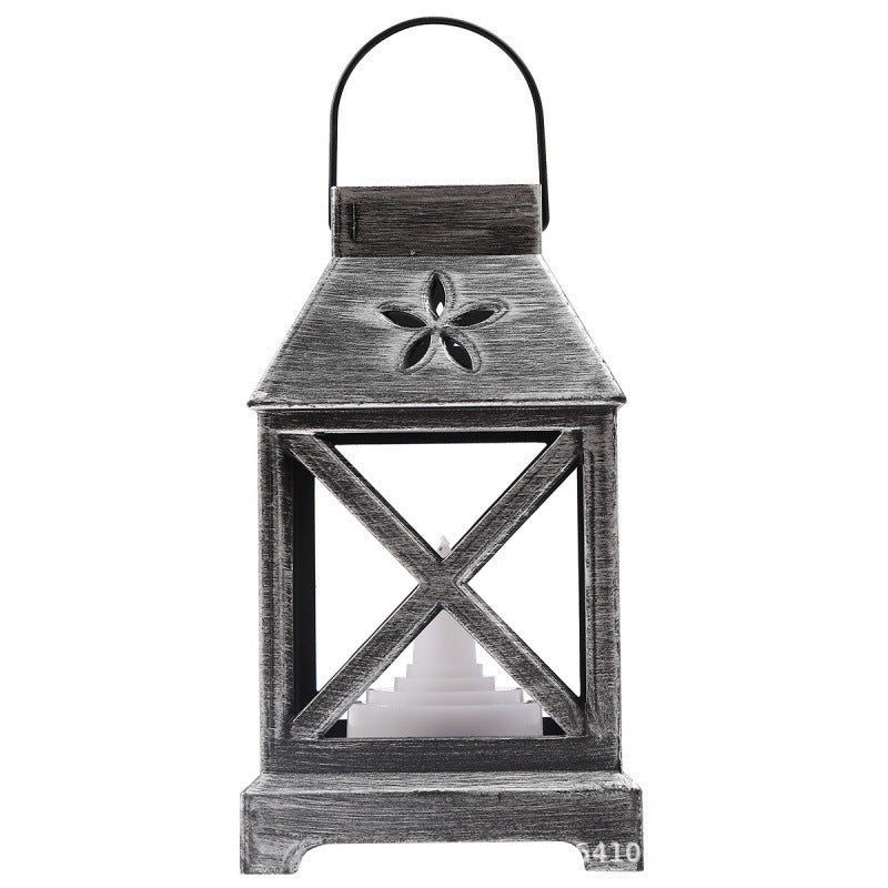 Vintage Laterne mit floralem Design Karnz