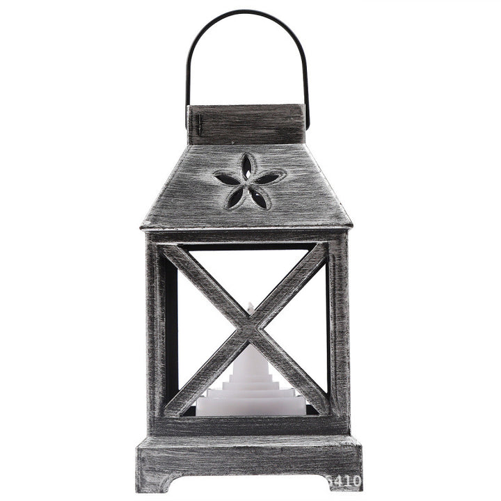 Vintage Laterne mit floralem Design Karnz