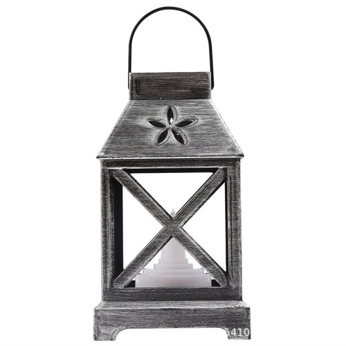 Vintage Laterne mit floralem Design Karnz