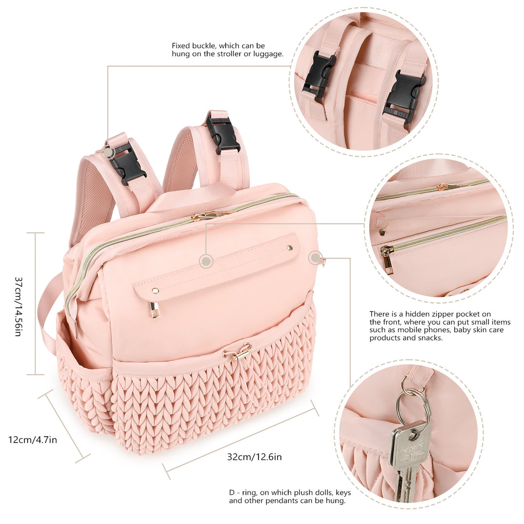 Modischer Rucksack mit Geflochtenem Design Karnz