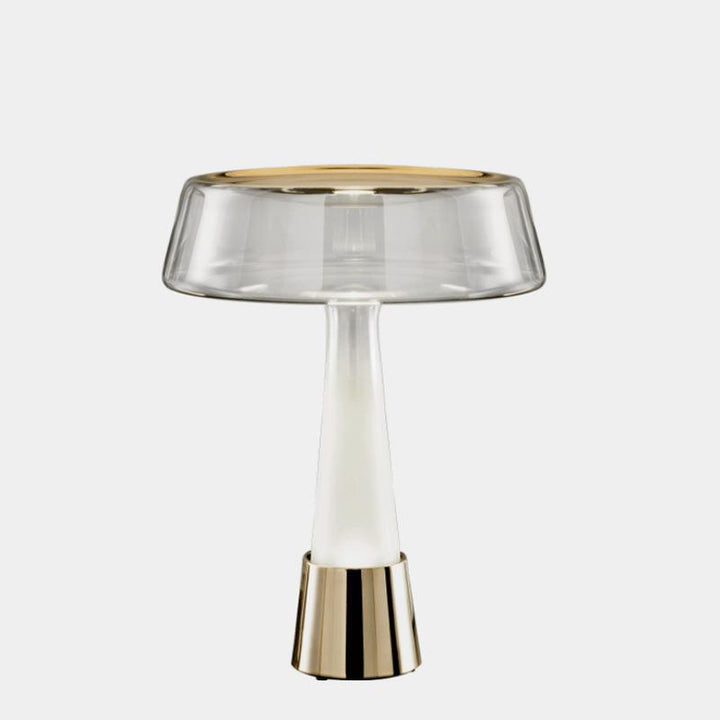 Stylische Glas Tischlampe mit integrierter LED-Beleuchtung