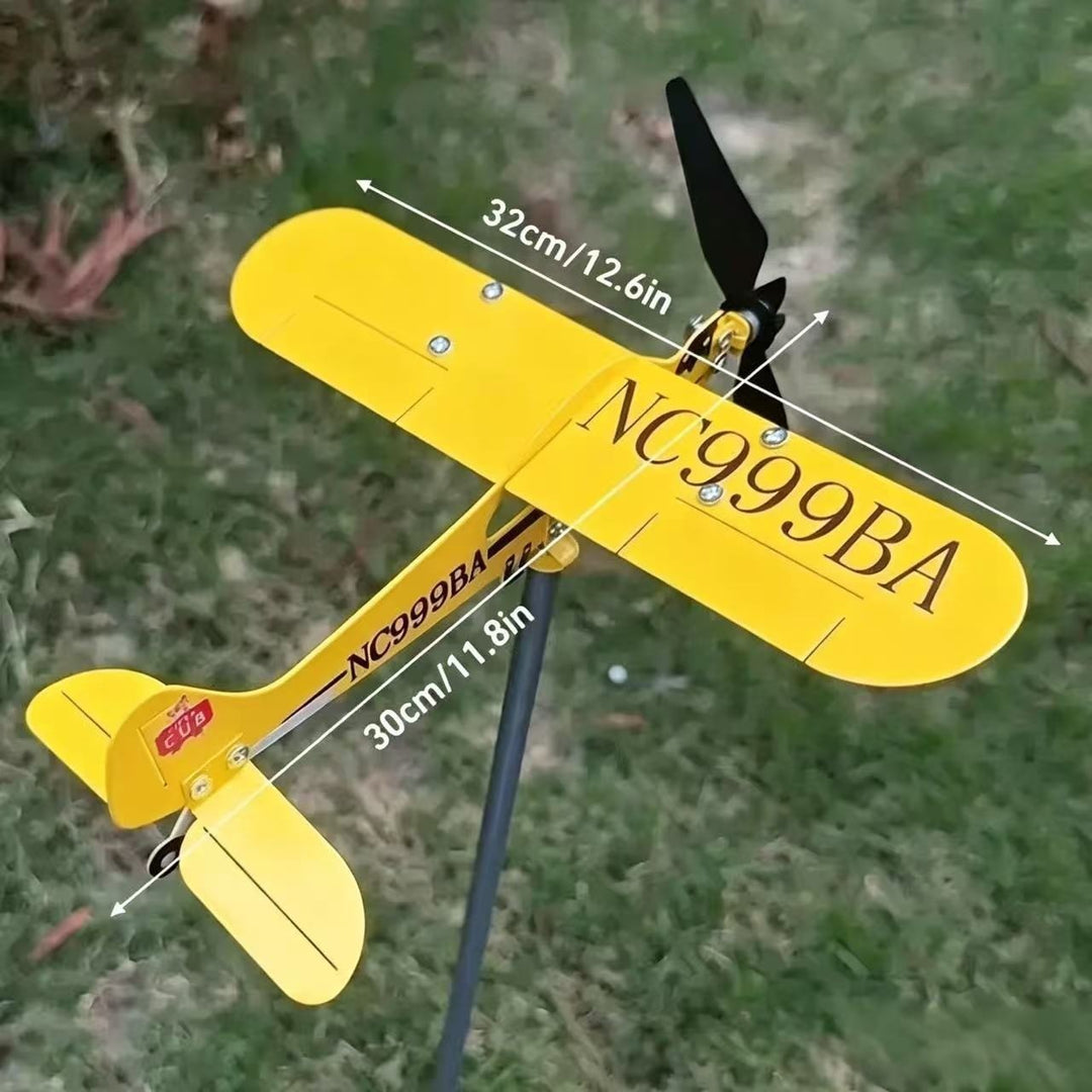 Dekorativer Flugzeug-Gartenstecker Karnz