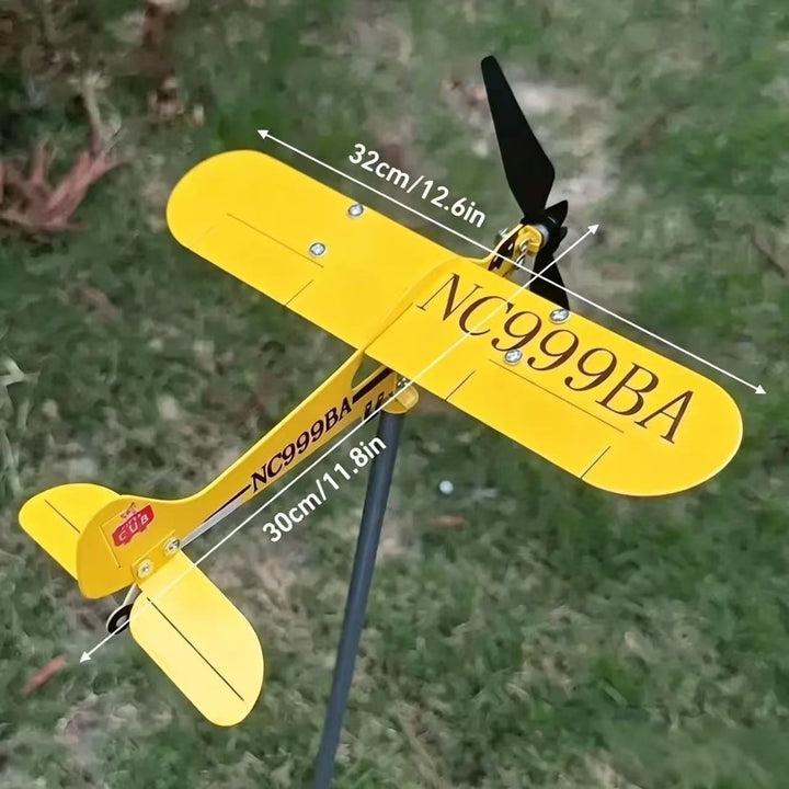 Dekorativer Flugzeug-Gartenstecker Karnz