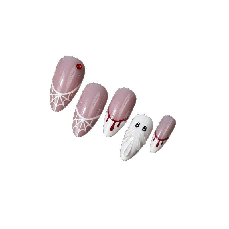 Kreatives Halloween-Themen Press-On Nail Set Karnz